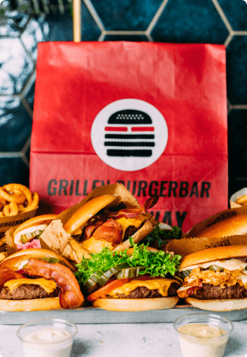 PK medier cases Grillen burger