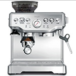 fuldautomatisk kaffemaskine med kværn test sage bes870 the barista