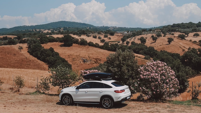 Mercedes GLE Coupe, hvid med tagboks